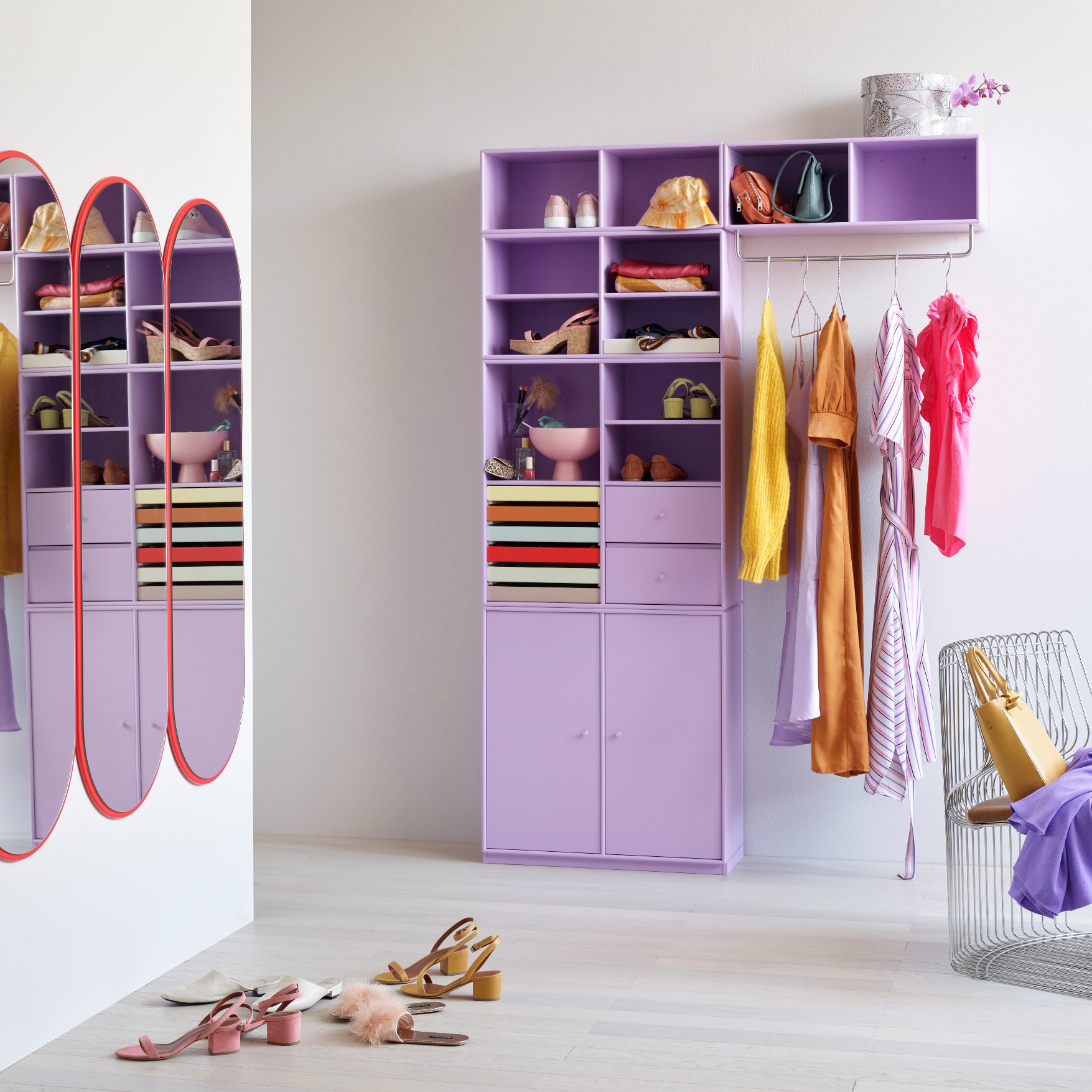 Montana Coat Shelf with Clothes Rack